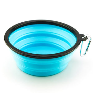1000ML Pet Bowl Folding Silicone Travel Dog Bowls Walking Portable Water Bowl For Small Medium Dogs Cat Bowls Pet Eating Dishes