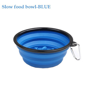 1000ML Pet Bowl Folding Silicone Travel Dog Bowls Walking Portable Water Bowl For Small Medium Dogs Cat Bowls Pet Eating Dishes
