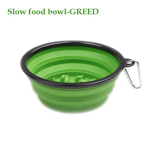1000ML Pet Bowl Folding Silicone Travel Dog Bowls Walking Portable Water Bowl For Small Medium Dogs Cat Bowls Pet Eating Dishes