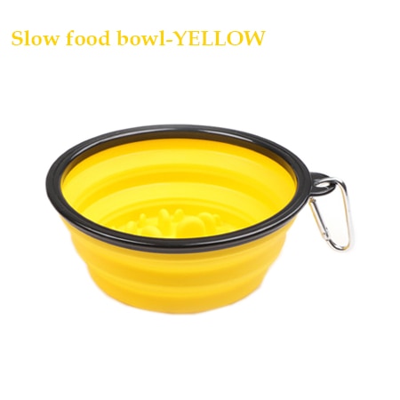 1000ML Pet Bowl Folding Silicone Travel Dog Bowls Walking Portable Water Bowl For Small Medium Dogs Cat Bowls Pet Eating Dishes