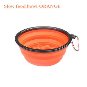 1000ML Pet Bowl Folding Silicone Travel Dog Bowls Walking Portable Water Bowl For Small Medium Dogs Cat Bowls Pet Eating Dishes