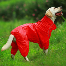 Load image into Gallery viewer, Pet Dog Raincoat Reflective Waterproof Zipper Clothes High Neck Hooded Jumpsuit For Small Big Dogs Overalls Rain Cloak Labrador
